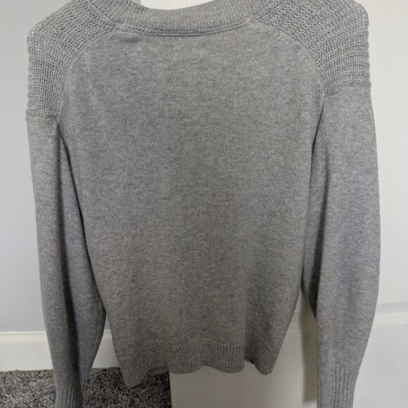 Market and Spruce womens gray knit button front cardigan long sleeve size S - Picture 3 of 3